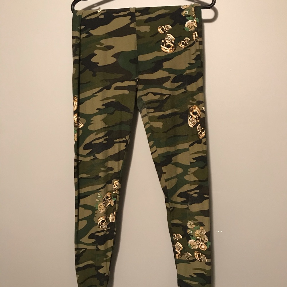 Leggings - Camo & Skull